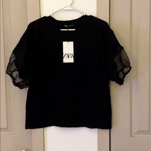 Zara ruffled top